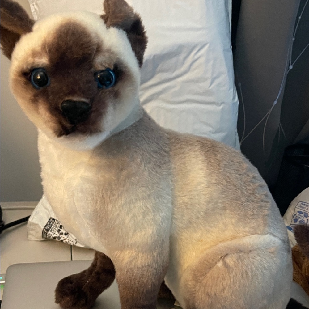 Tiger Tale Realistic Stefan Siamese Cat Plush